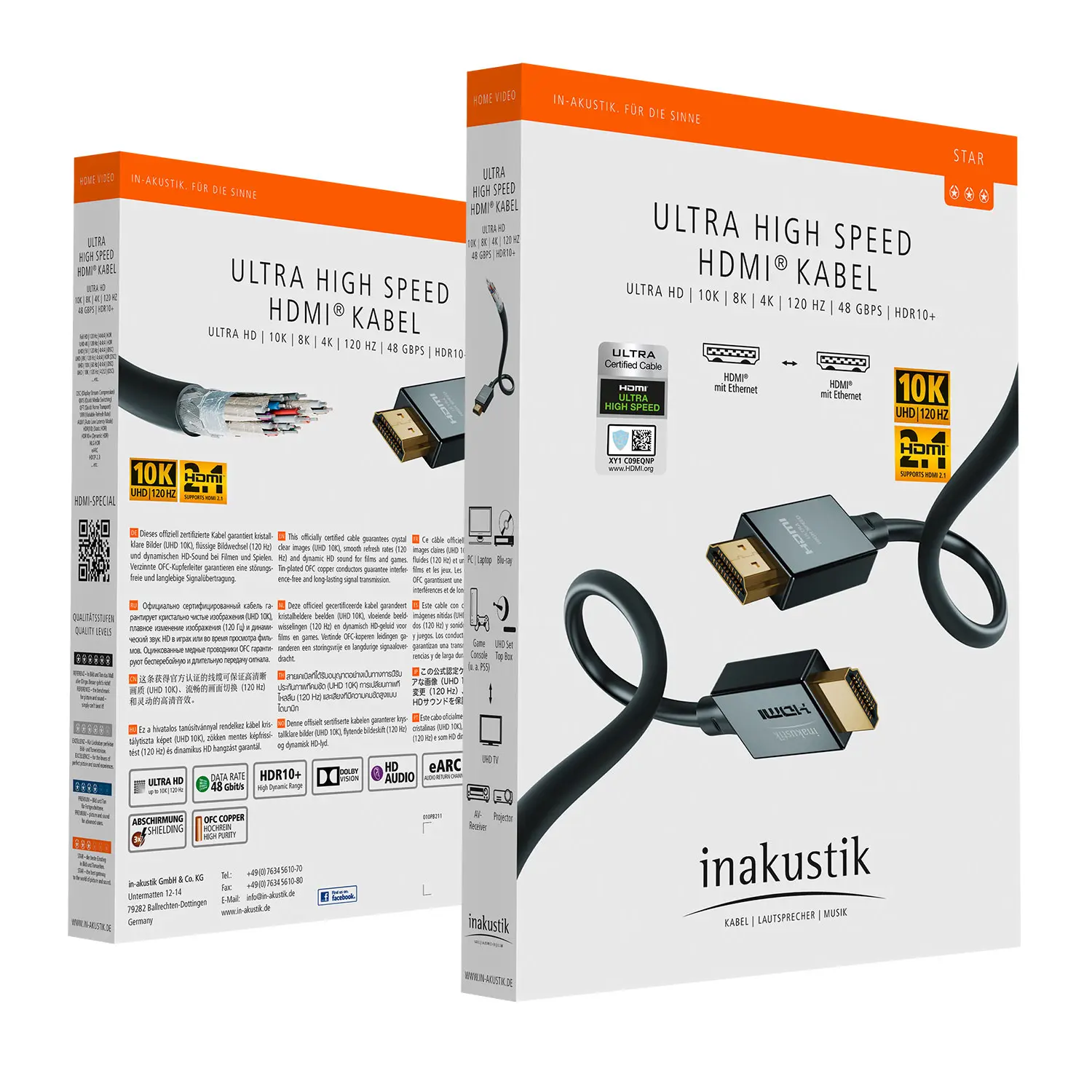 In-AKUSTIK|Câble HDMI 2.1 ultra haute vitesse (Star) – Image 2